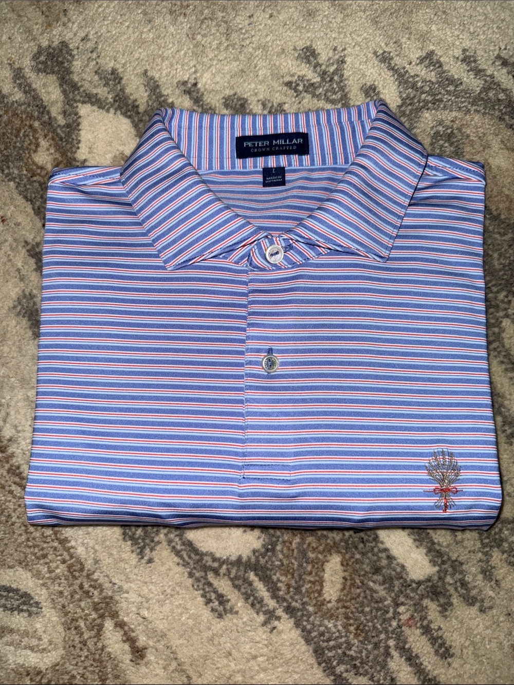 Peter Millar Thin-Striped Performance Polo L
